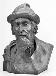 Описание: A sculpture of Yaroslav the Wise made on the basis of his skull (by M. Herasymiv). 